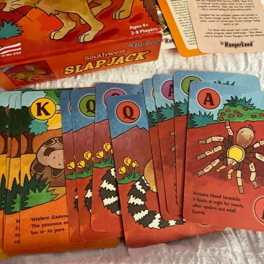Southwest Slap Jack Card Game COMPLETE Jr RangerLand Haywood 2012 Kids